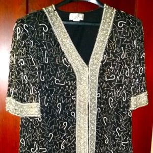 Women's beaded top